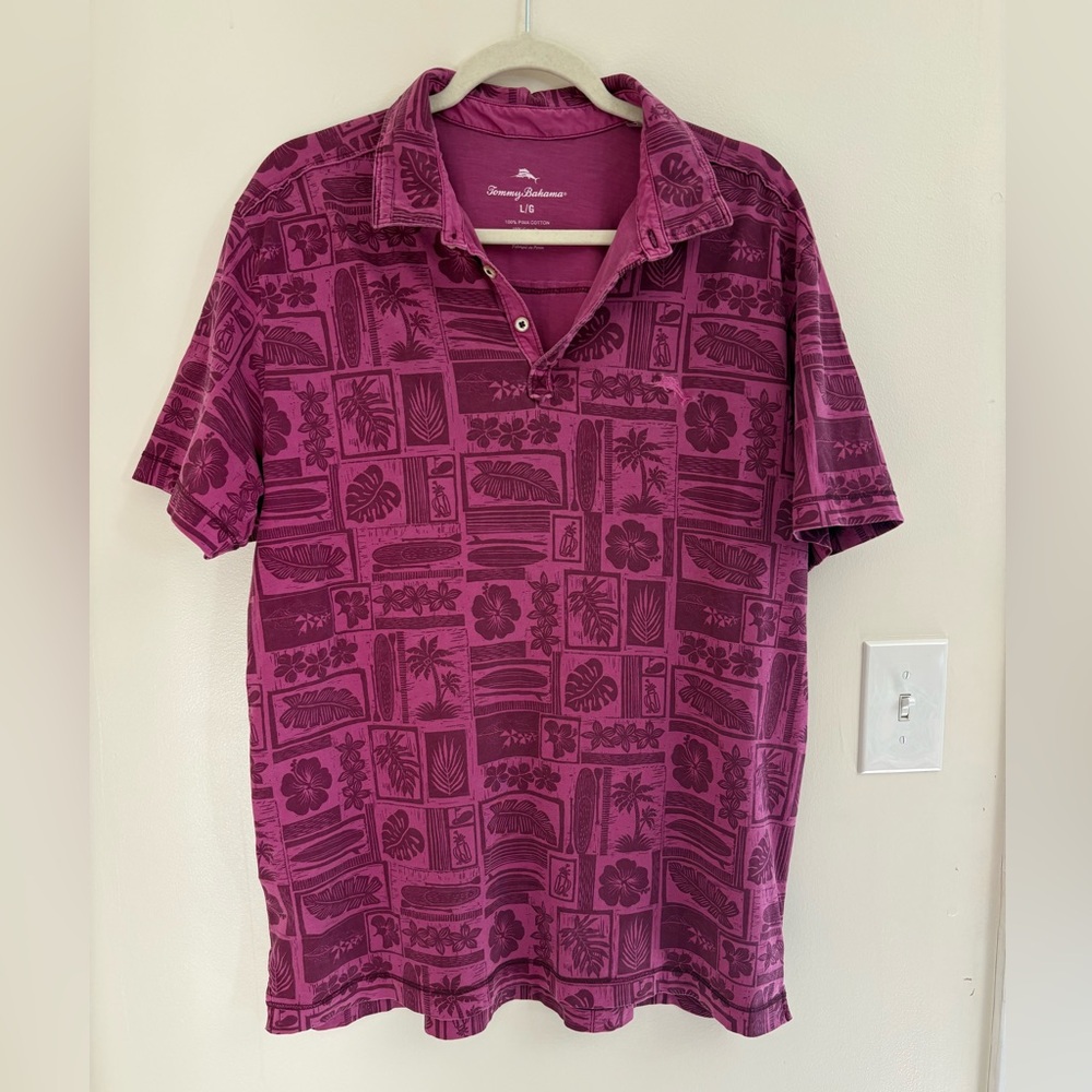 🌴 Tommy Bahama Lido Beach Club Golf Polo – Island‎ Sunset 🌴